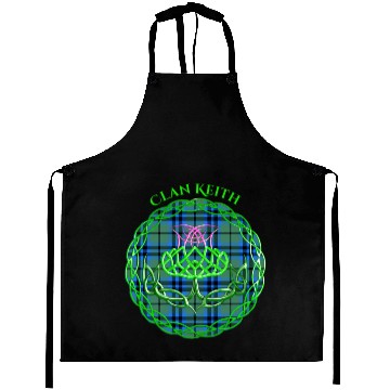 Discover Clan Keith Scottish Tartan Celtic Thistle Aprons