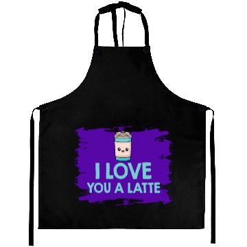 Discover I Love You A Latte Couples Romance Aprons