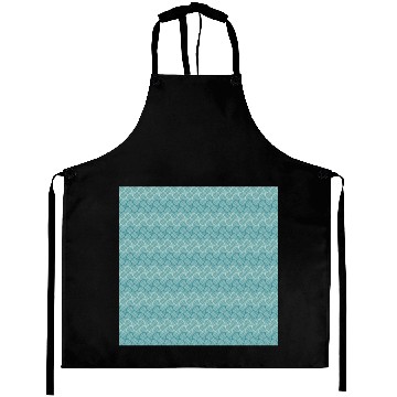Discover Retro Teal Pattern Aprons