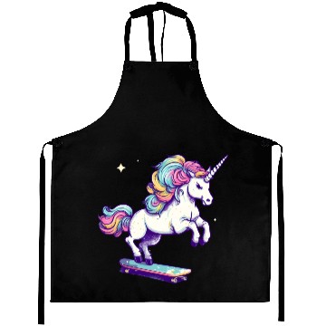 Discover Unicorn Riding Skate Aprons