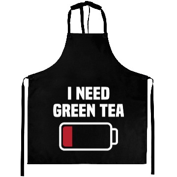 Discover Funny Green Tea Lover Quote Tea Drinker Aprons