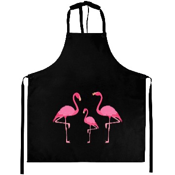 Discover Flamingo Family Aprons