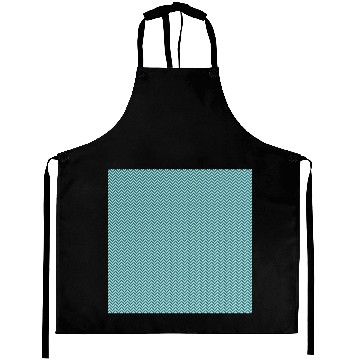 Discover Retro Teal Chevron Pattern Aprons