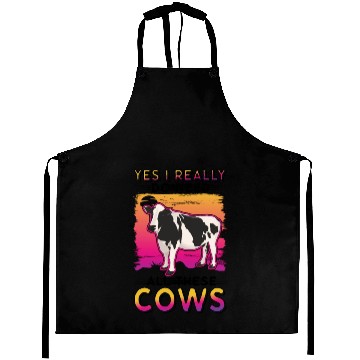 Discover Cow Cattle Breeder Farmer Cows Aprons