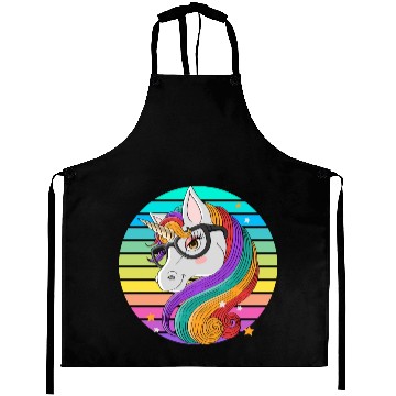 Discover Funny Unicorn Aprons