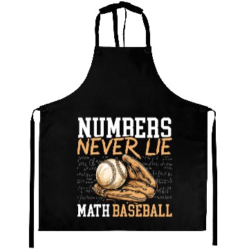 Discover Baseball Math Lover Mathematician Baseball Player Aprons