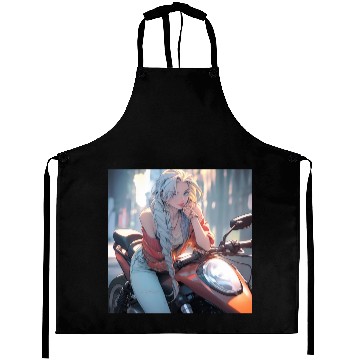 Discover Cool Biker Chick Aprons