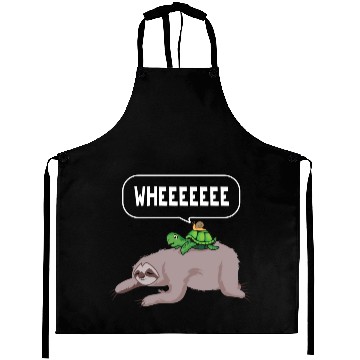 Discover Sloth Turtle Snail Lazy Sleeping People Gift Aprons
