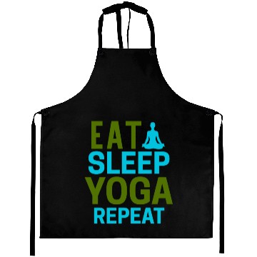 Discover Eat sleep yoga repeat Aprons