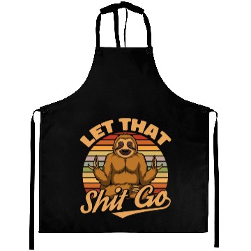 Discover Sloth Funny Sloth Yoga Aprons