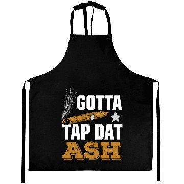 Discover Cigar Lover Gotta Tap Dat Ash Funny Cigar Smoker Aprons