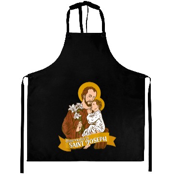 Discover Consecration to St Joseph and Child Jesus Catholic Aprons