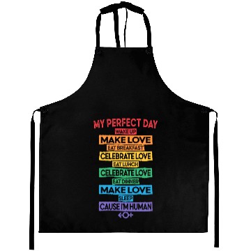 Discover LGBT Pride equality no human is illegal Aprons