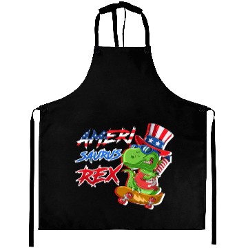 Discover Amerisaurus Rex Party Independence Day USA Aprons