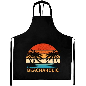 Discover Tropical Sunset Beach Scene Aprons