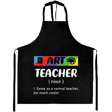 Discover Art Teacher 70s Aprons