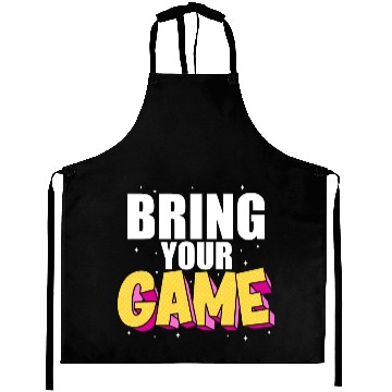 Discover BRING YOUR GAME nostalgia Aprons