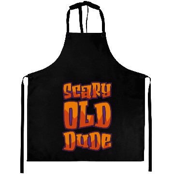 Discover Scary old Dude green Aprons