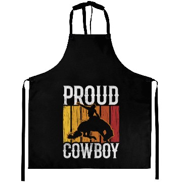 Discover Proud Cowboy Cute Texas Cowboys Sayings Aprons