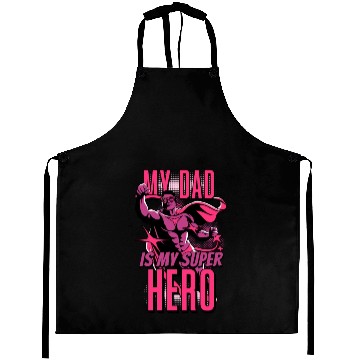 Discover My Dad Is My Super Hero Aprons