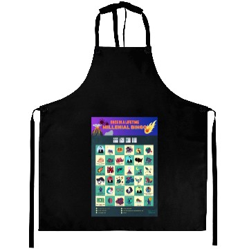 Discover "Once In A Lifetime" Millennial Bingo Poster Aprons