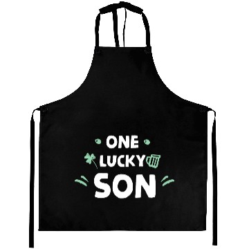 Discover One Lucky Son Aprons
