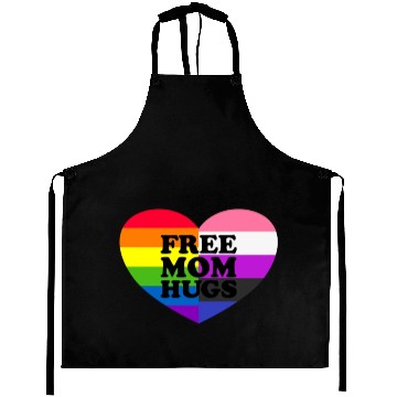 Discover Free Mom Hugs Gay Pride Genderfluid Flag Aprons