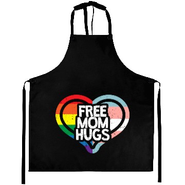 Discover Free Mom Hugs Rainbow Pride Aprons