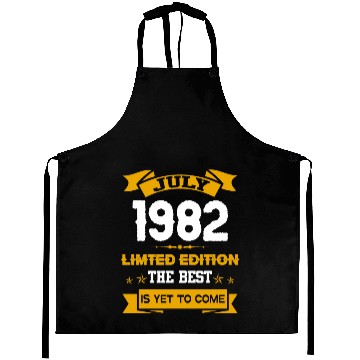 Discover July 1982 Birthday Surprise Aprons