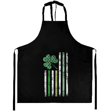 Discover Irish American Flag Design Cool Distressed Style Aprons