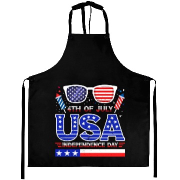 Discover 4th July USA Independence Day All American Pride Aprons