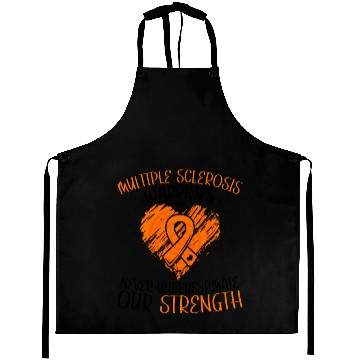 Discover MS Warriors Never Underestimate Our Strength Aprons