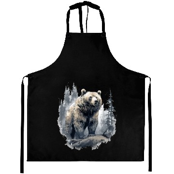 Discover Majestic Forest Bear Aprons