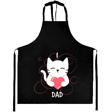 Discover I Love Dad Kitten Aprons