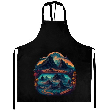Discover Psychedelic mystical illustration Aprons