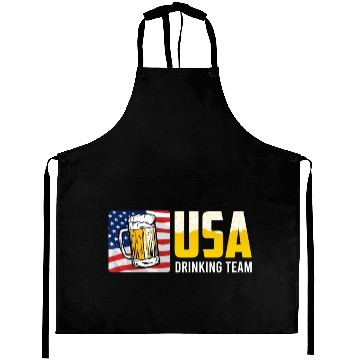 Discover USA Drinking Team Beer Fan Independence Day Aprons