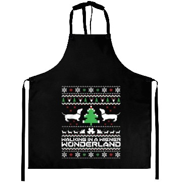 Discover Dachshund Ugly Doxie Santa Aprons