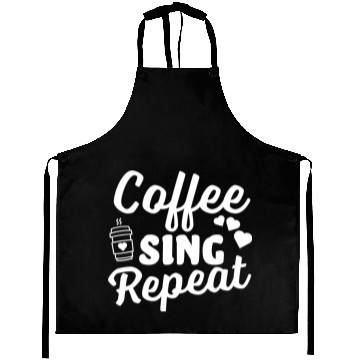 Discover Coffee Sing Repeat Coffee Lover Aprons