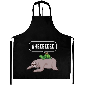 Discover Sloth Turtle Snail Lazy Sleeping People Aprons