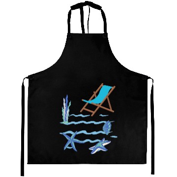 Discover Sizzling Summer Beach Vibes Aprons--Embrace the sun