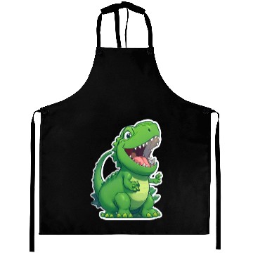 Discover Green Dinosaur Aprons