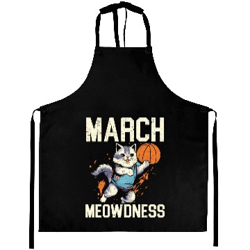 Discover Basketball Cat Basketball Player I Love Basketball Aprons