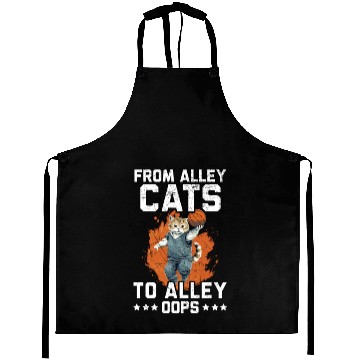 Discover Basketball Cat Basketball Player I Love Basketball Aprons