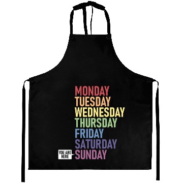 Discover Sunday You Are Here Weekday Day Of The Week Aprons