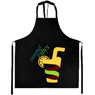 Discover Cool lemon drink summer design Aprons