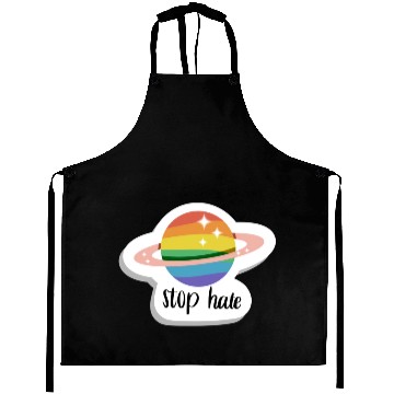Discover Stop hate - Pride - rainbow Aprons