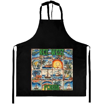 Discover Key West Folk Art Aprons