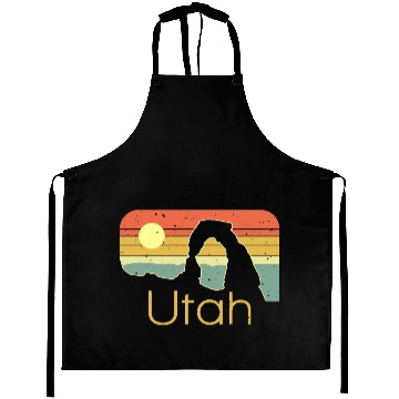 Discover Vintage sunset Utah design Aprons