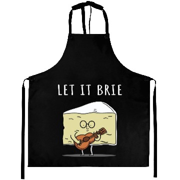 Discover Let It Brie Cheese Musician With Guitar Aprons