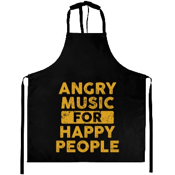 Discover Musician Gift Angry Music For Happy People music Aprons